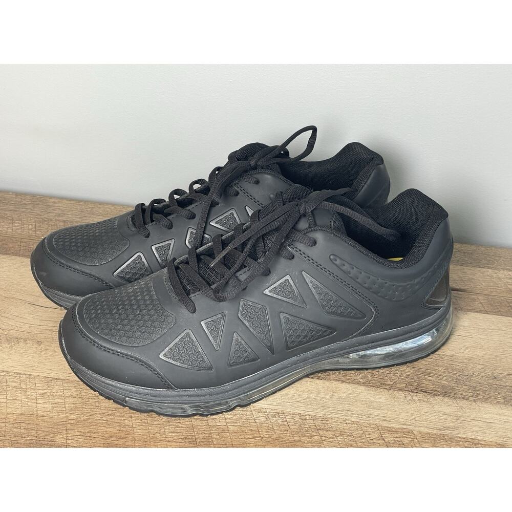Denali Slip Resistant Work Shoes Mens 11.5 Black Non Slip Restaurant Sneaker